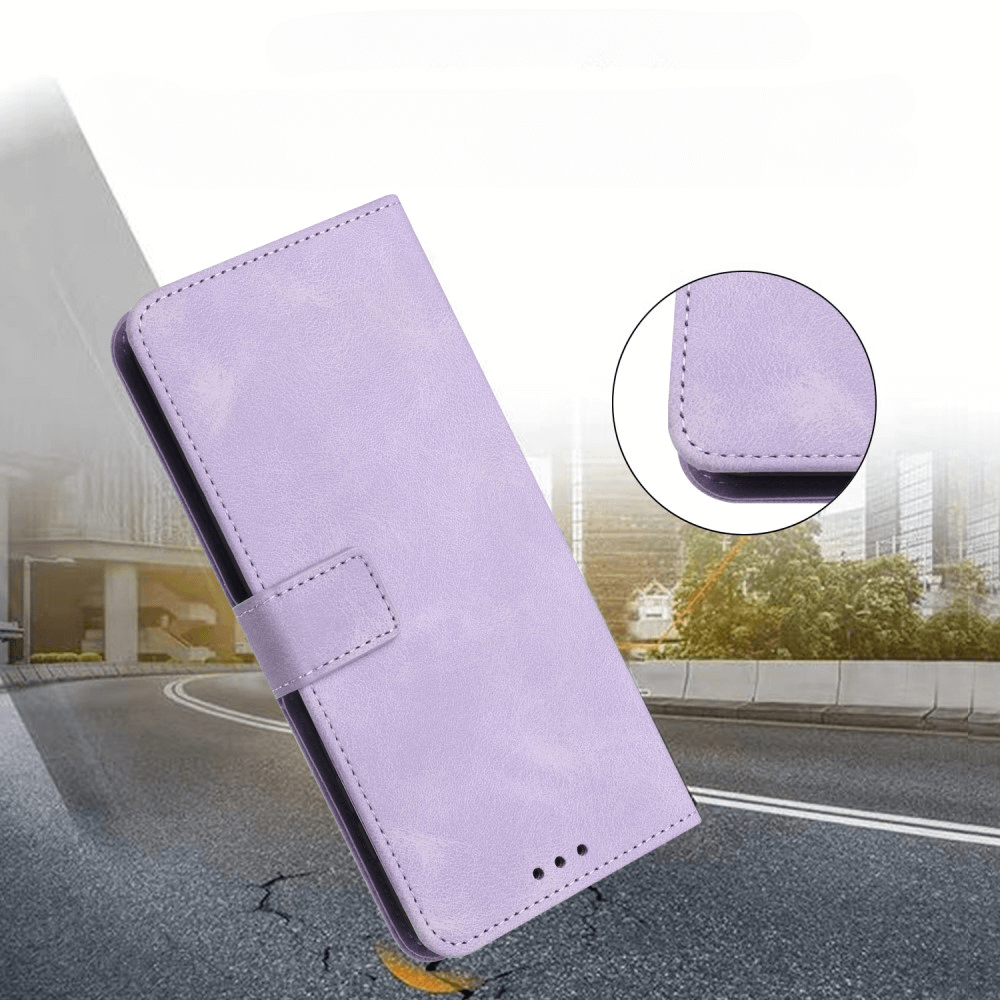 Galaxy S25+ / S24+ Plus - Custodia in pelle scamosciata dal design vintage