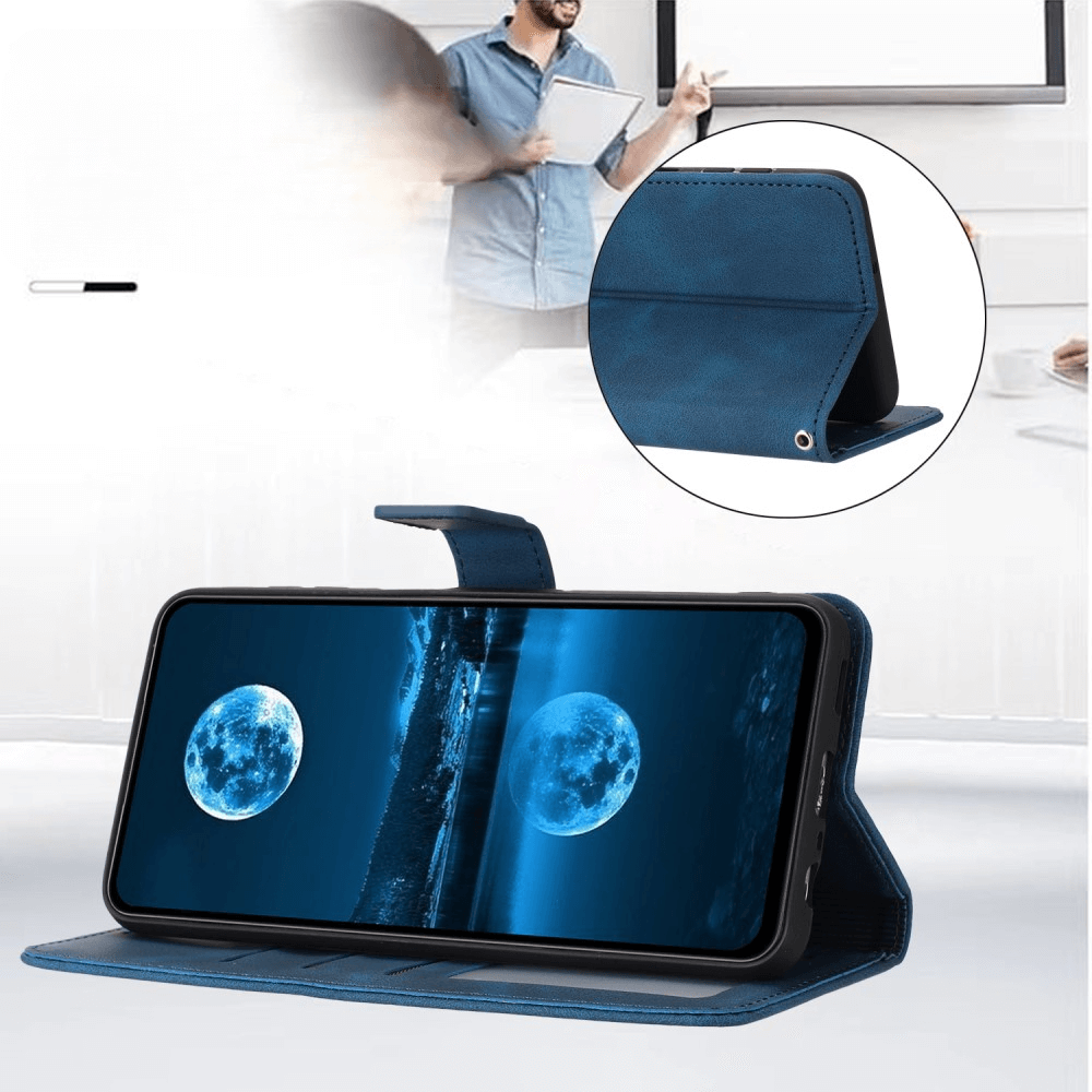 Galaxy S25+ / S24+ Plus - Custodia in pelle scamosciata dal design vintage