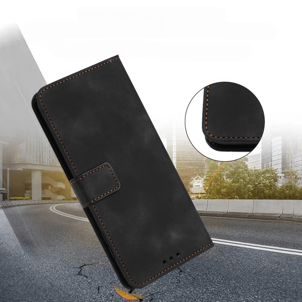 Galaxy S25+ / S24+ Plus - Custodia in pelle scamosciata dal design vintage