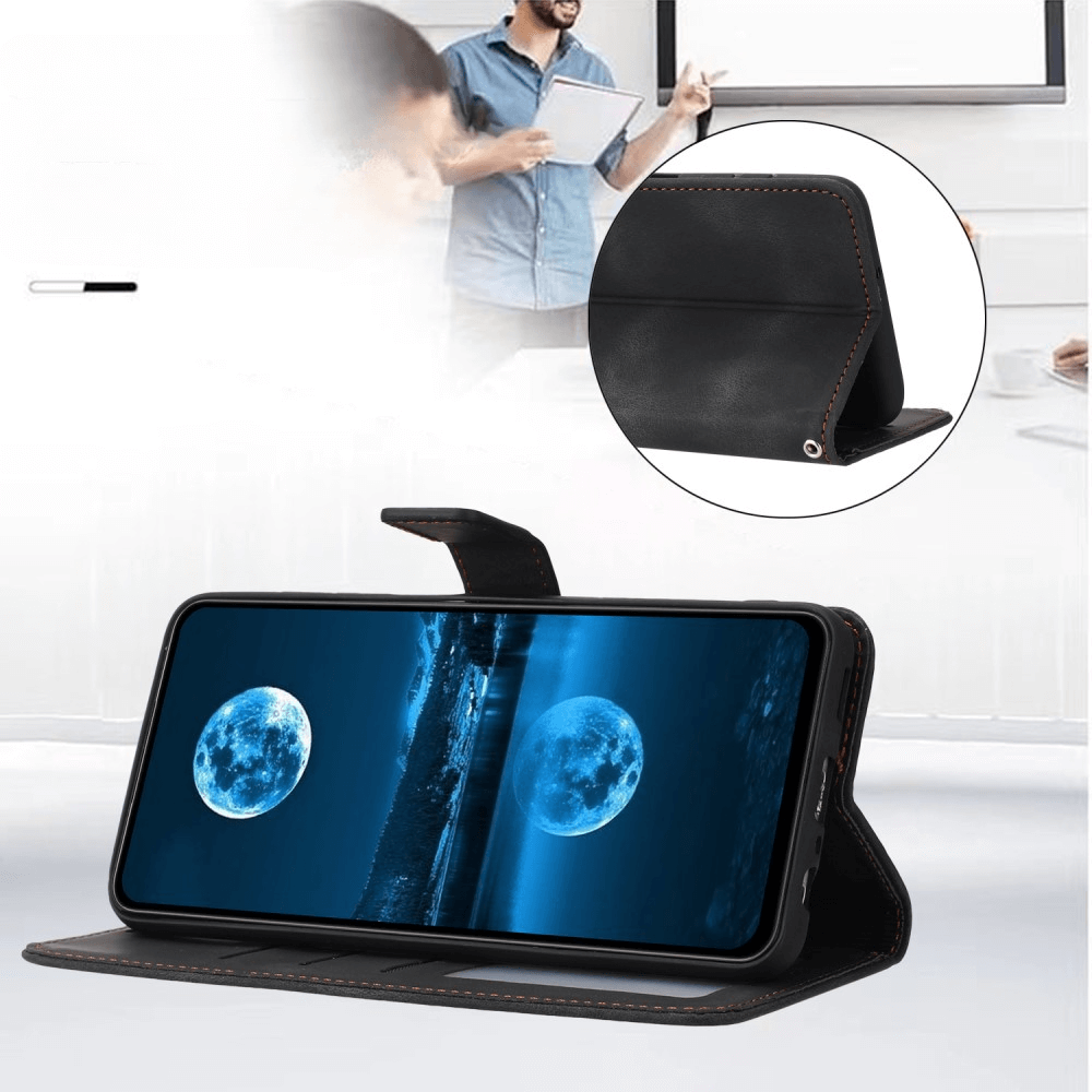 Galaxy A15 - Custodia in pelle scamosciata dal design vintage