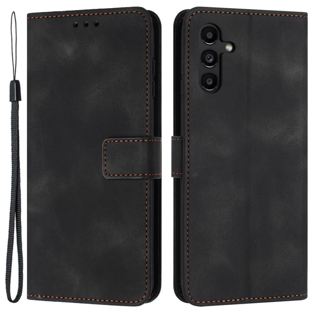 Galaxy A15 - Custodia in pelle scamosciata dal design vintage