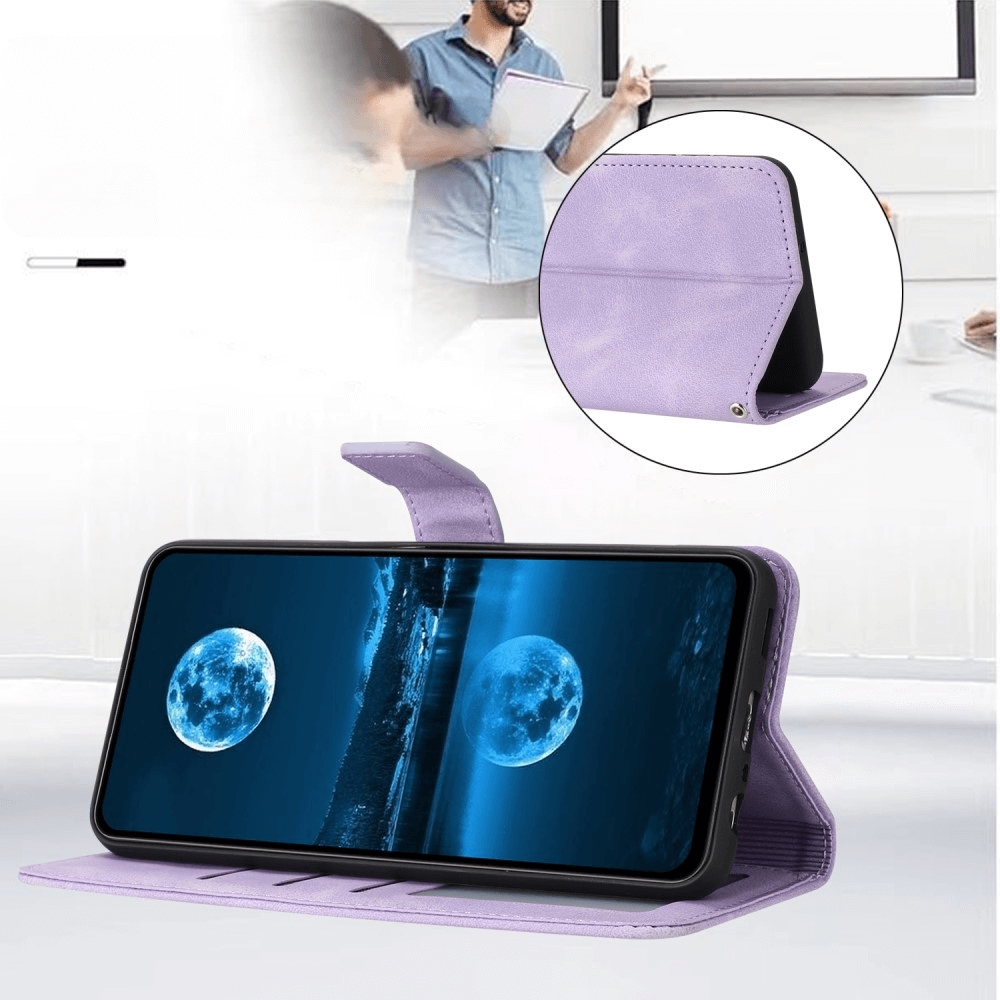 Galaxy S25 / S24 - Custodia in pelle scamosciata dal design vintage