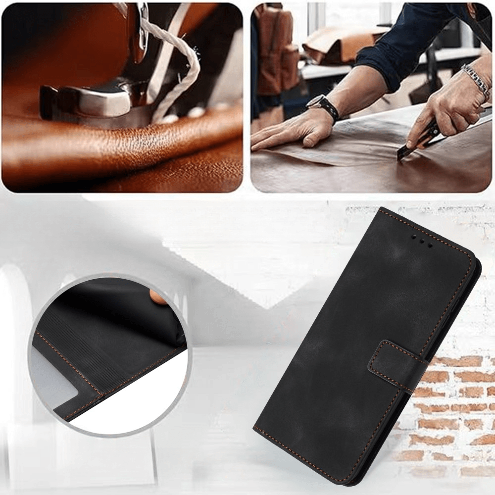 Galaxy S25 / S24 - Custodia in pelle scamosciata dal design vintage