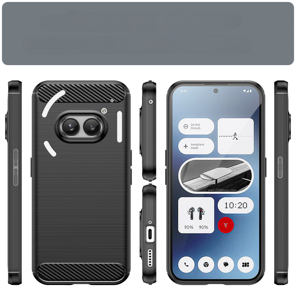 Nothing Phone (2a) - Metall Carbon Look Hülle