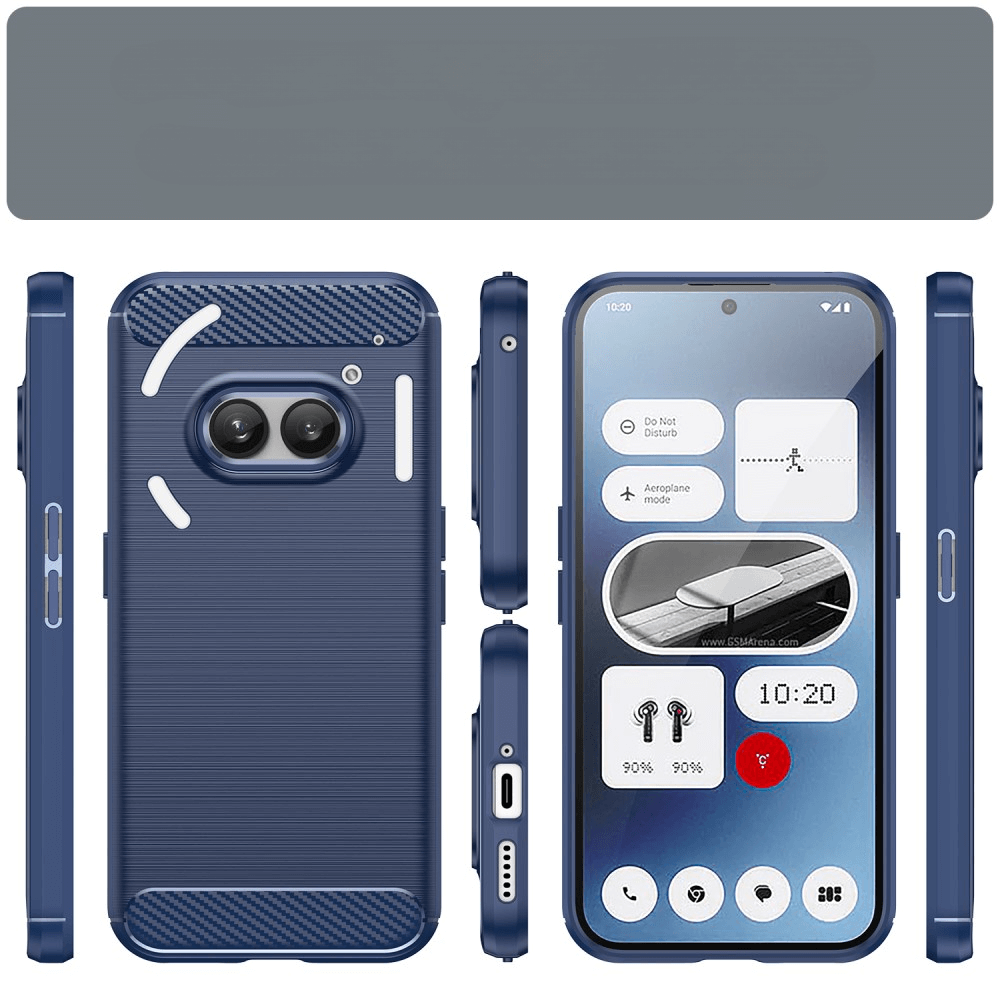 Nothing Phone (2a) - Metall Carbon Look Hülle