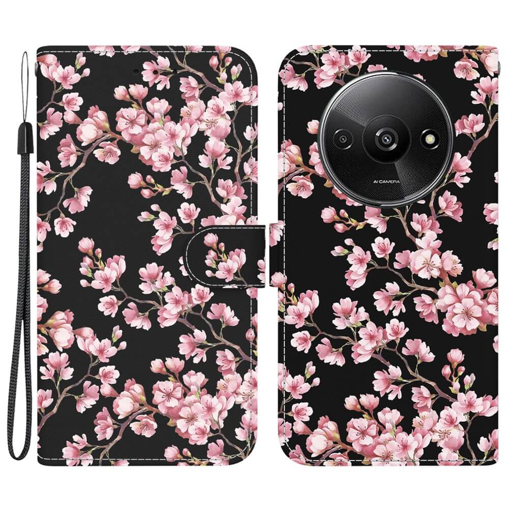 Xiaomi Redmi A3 - Custodia con motivo floreale