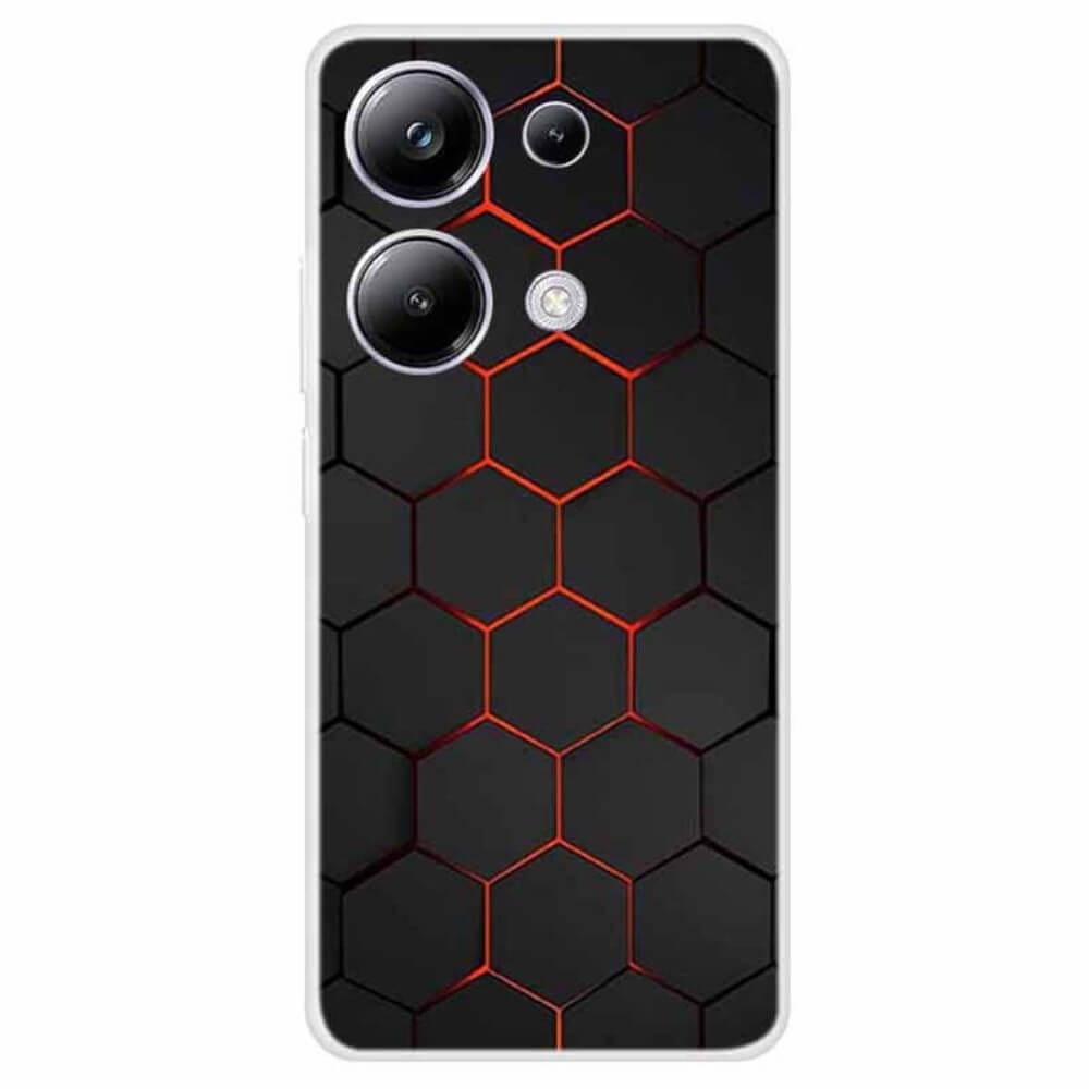 Poco M6 Pro / Redmi Note 13.Pro  4G - Cover Case IMD with Stylish Motif