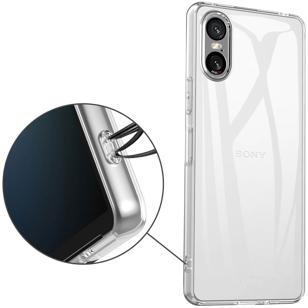 Die transparente Silikon Gummi Hülle von Cover-Discount für das Sony Xperia 10 VI bietet präzise Aussparungen, z. B. für den Ladeanschluss.
