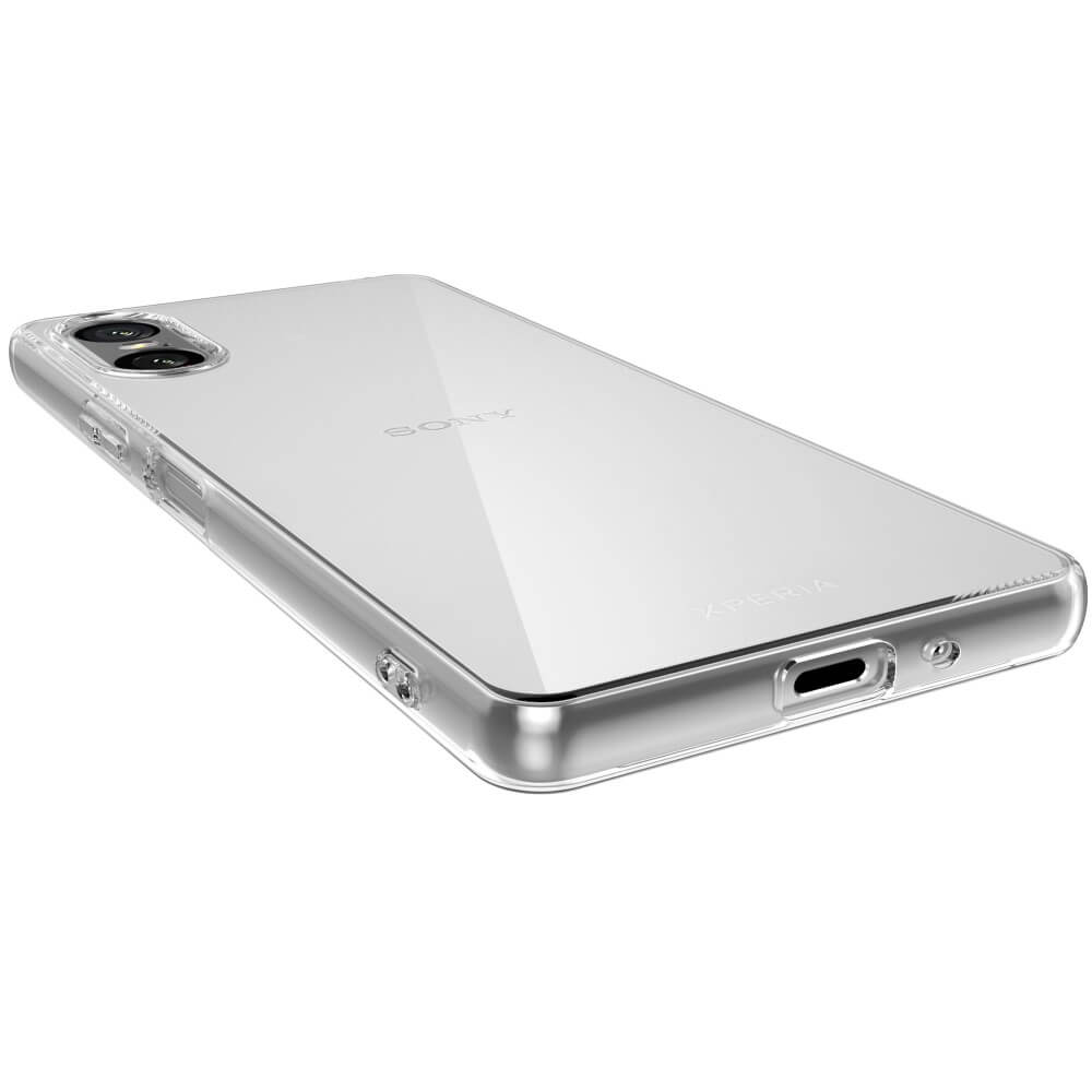 Das Cover-Discount Sony Xperia 10 VI - Silikon Gummi Case transparent schützt Ihr Handy zuverlässig und lässt Kamera, Anschlüsse sowie Tasten klar sichtbar.