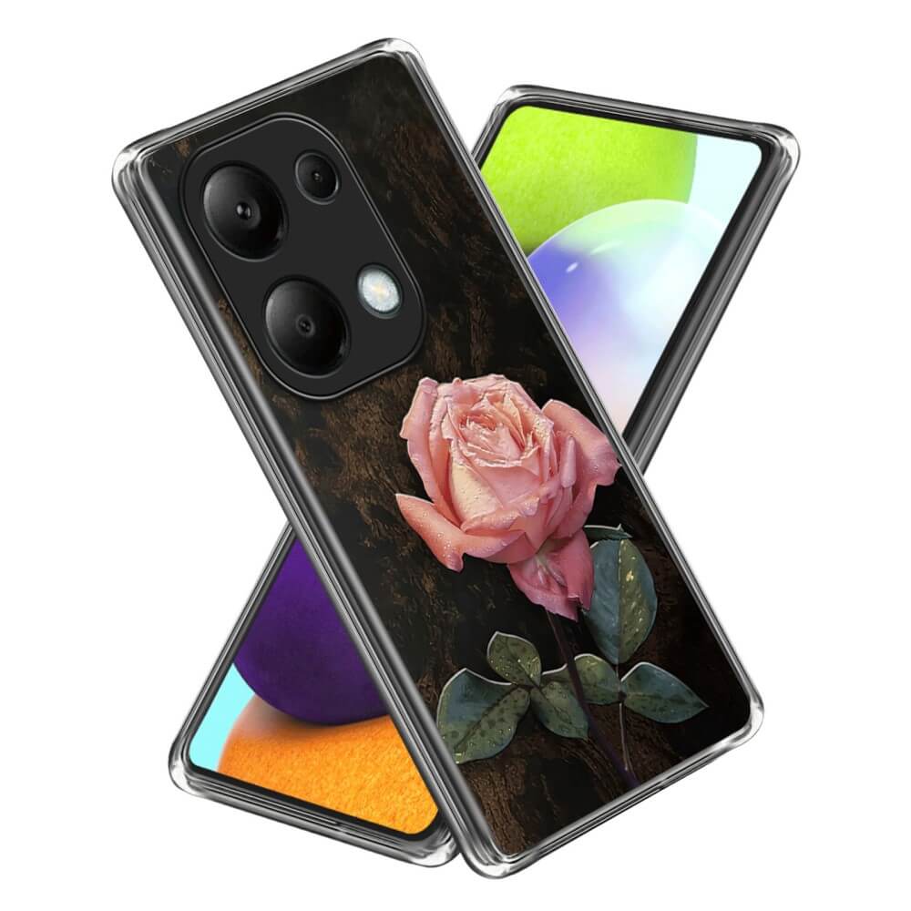 Poco M6 Pro / Redmi Note 13 Pro 4G- Custodia trasparente con bellissimo motivo
