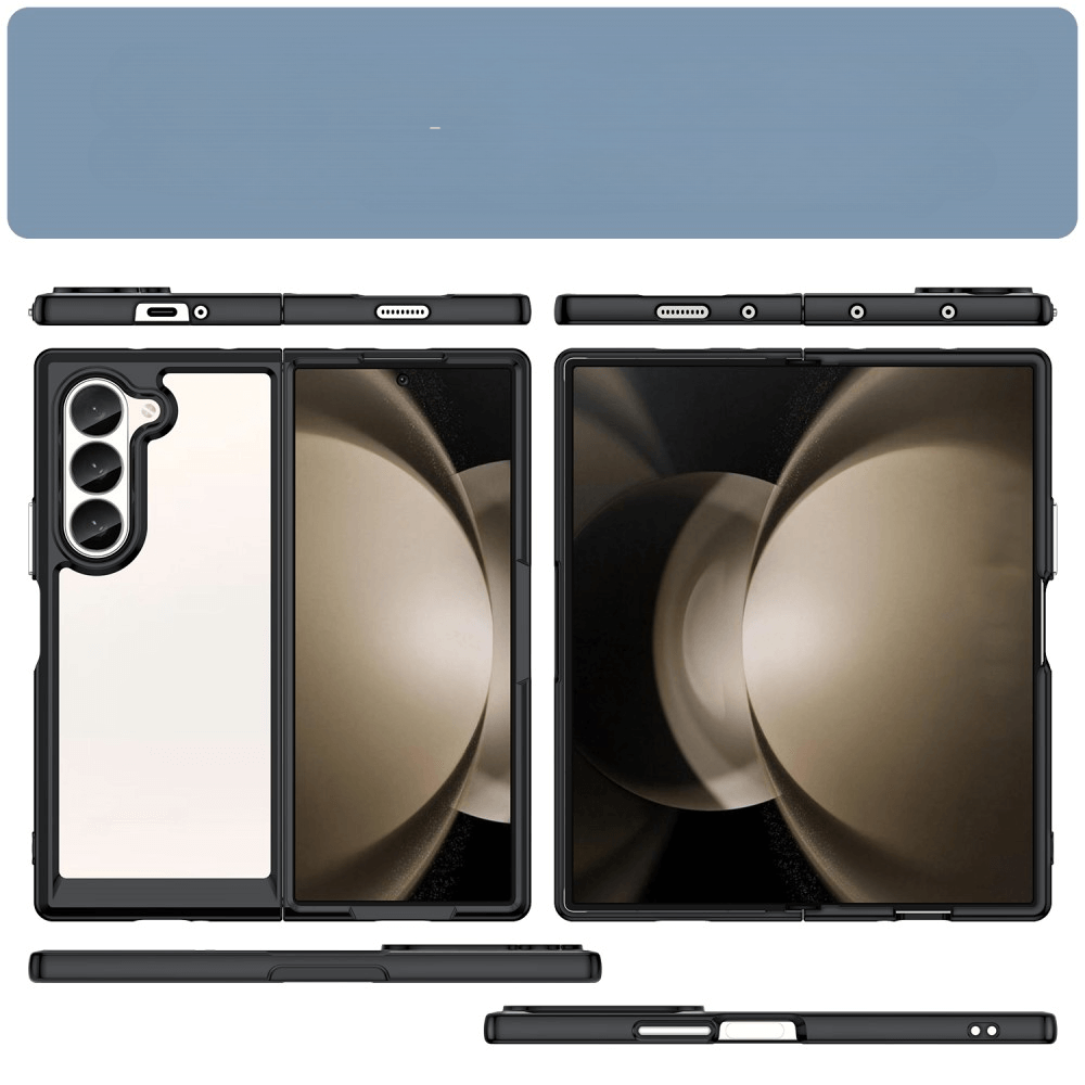 Galaxy Z Fold6 - Protective Acrylic Phone Case with Raised Edge