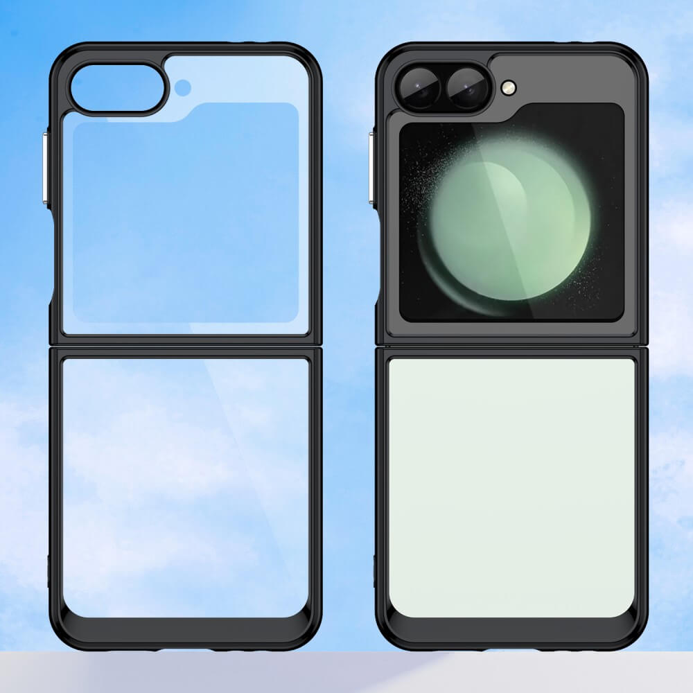 Galaxy Z Flip6 - Custodia protettiva in acrilico con bordo rialzato