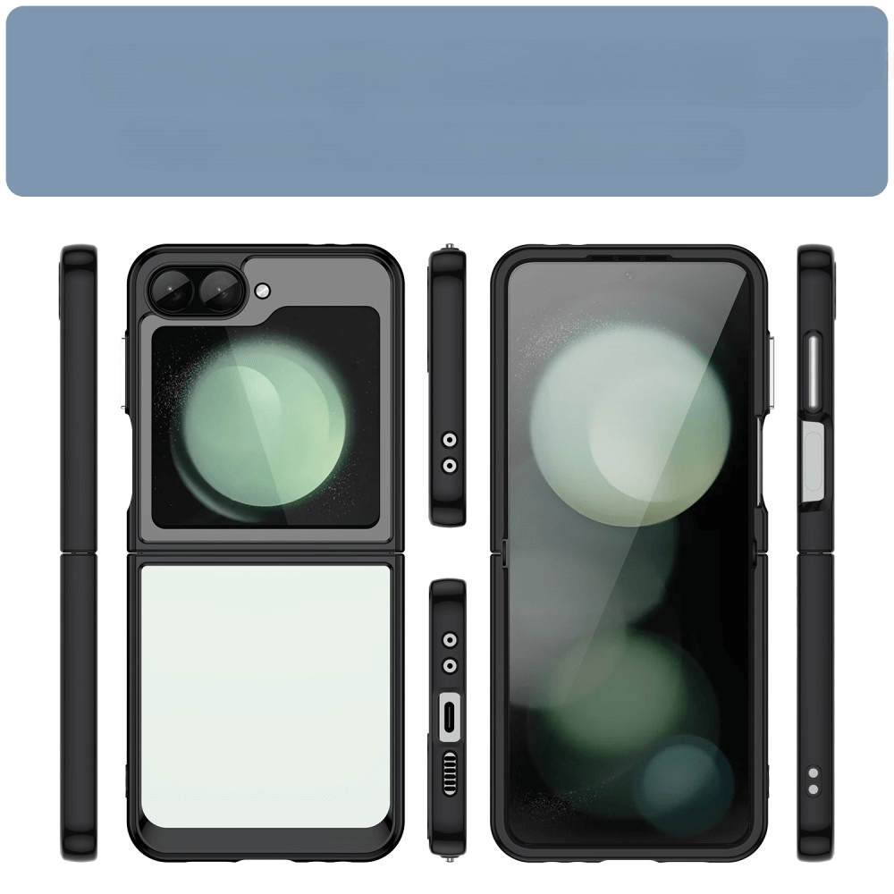 Galaxy Z Flip6 - Custodia protettiva in acrilico con bordo rialzato