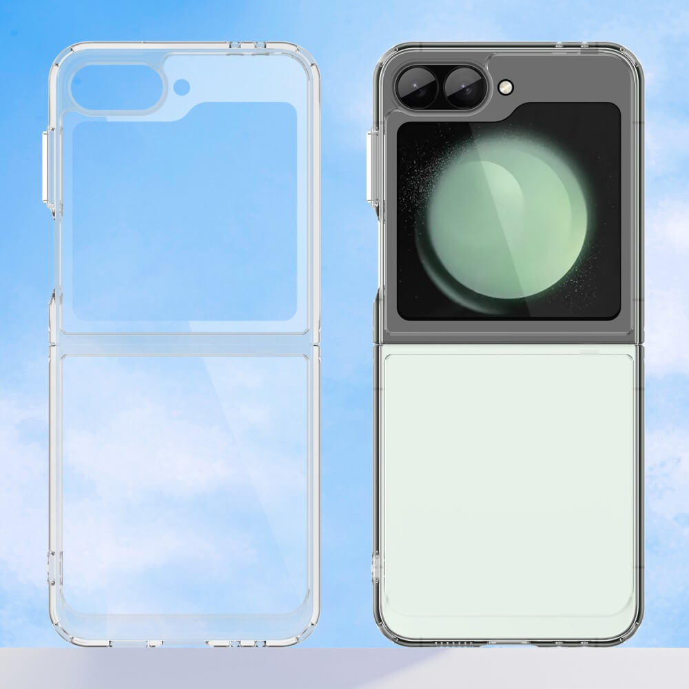 Galaxy Z Flip6 - Custodia protettiva in acrilico con bordo rialzato