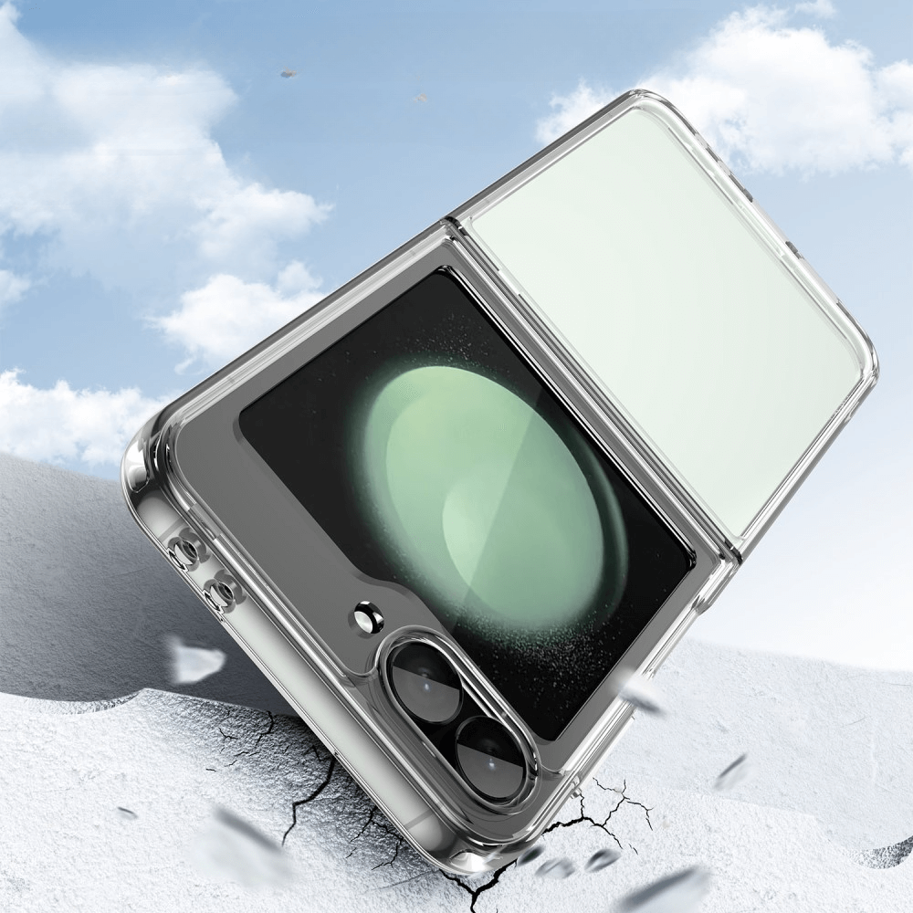 Galaxy Z Flip6 - Custodia protettiva in acrilico con bordo rialzato