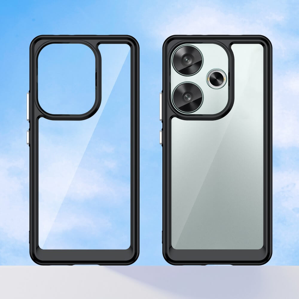 Xiaomi Poco F6 - Protective Acrylic Phone Case with Raised Edge