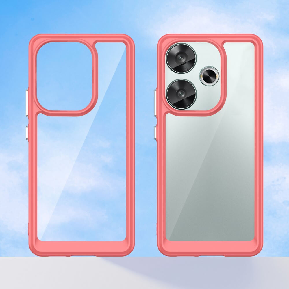 Xiaomi Poco F6 - Protective Acrylic Phone Case with Raised Edge