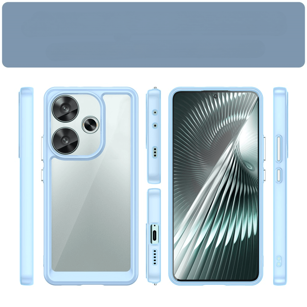 Xiaomi Poco F6 - Protective Acrylic Phone Case with Raised Edge