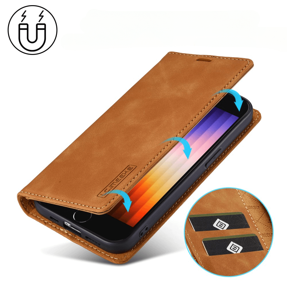 iPhone 16e - LC.IMEEKE Custodia Flip Case Vintage