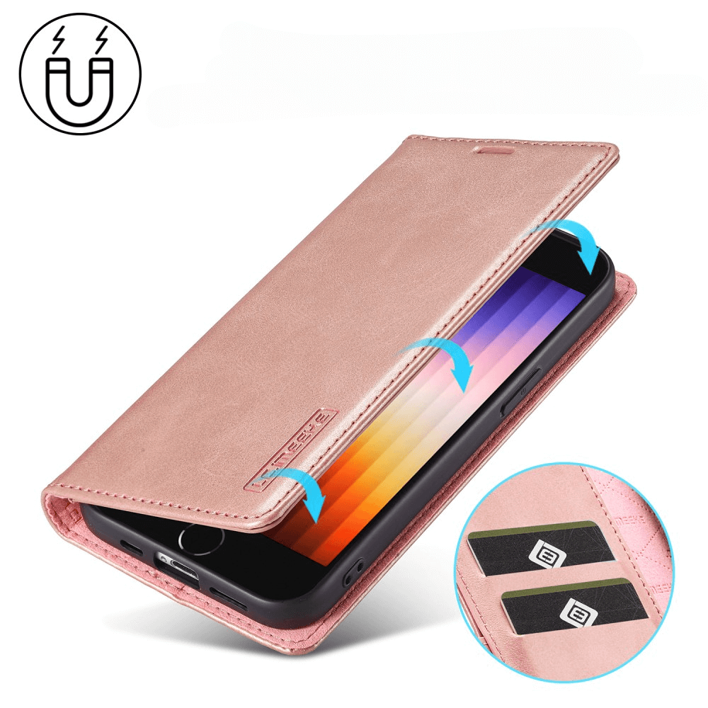iPhone 16e - LC.IMEEKE Custodia Flip Case Vintage