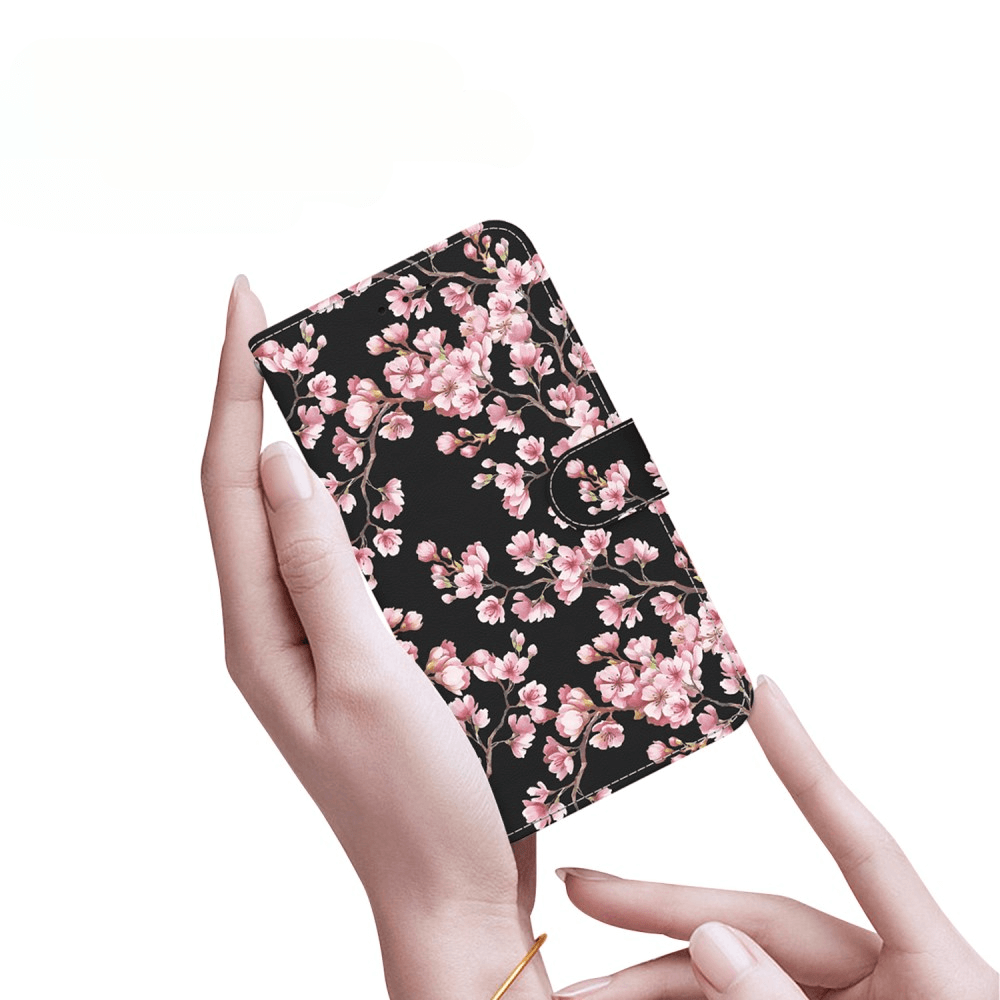 iPhone 16e - Tasche Hülle mit Blüten Motiv