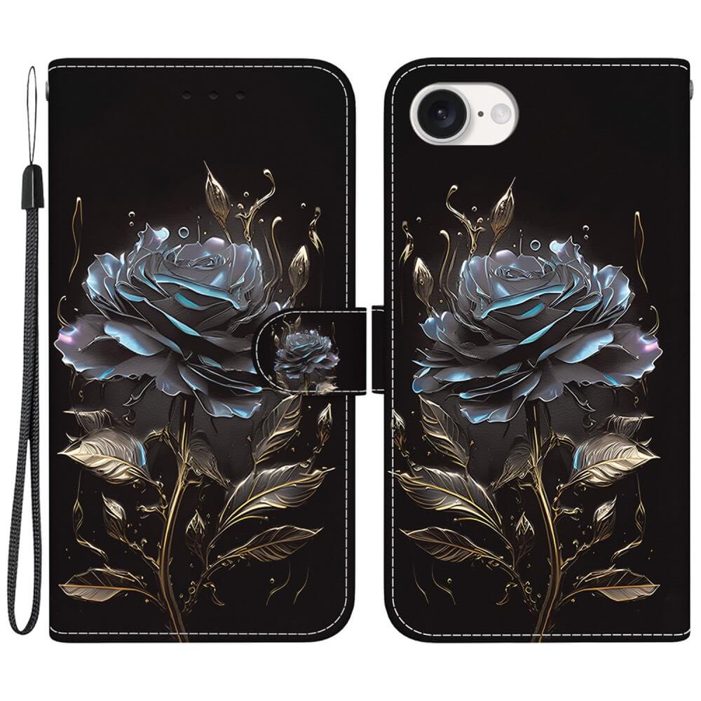 iPhone 16e - Tasche Hülle mit Blüten Motiv
