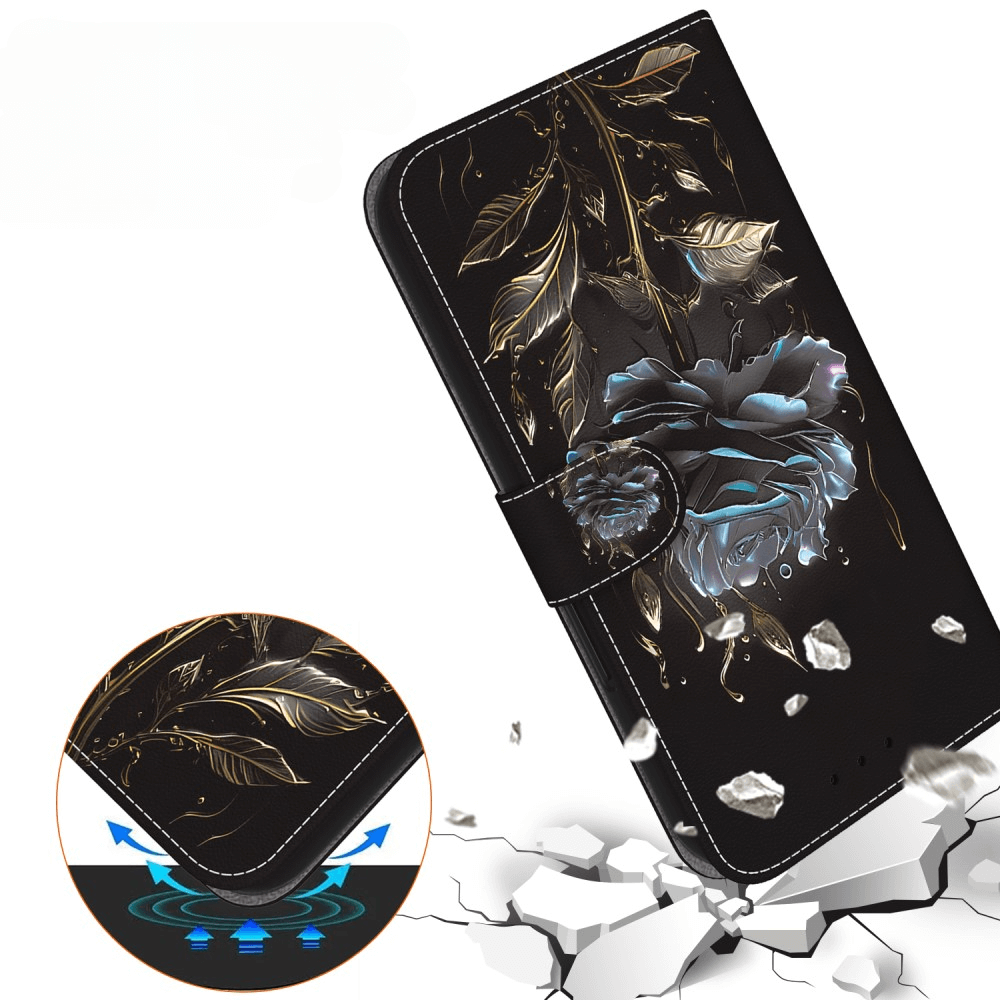 iPhone 16e - Tasche Hülle mit Blüten Motiv