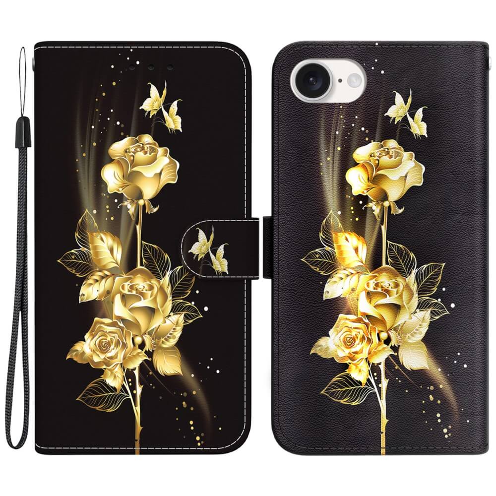 iPhone 16e - Tasche Hülle mit Blüten Motiv