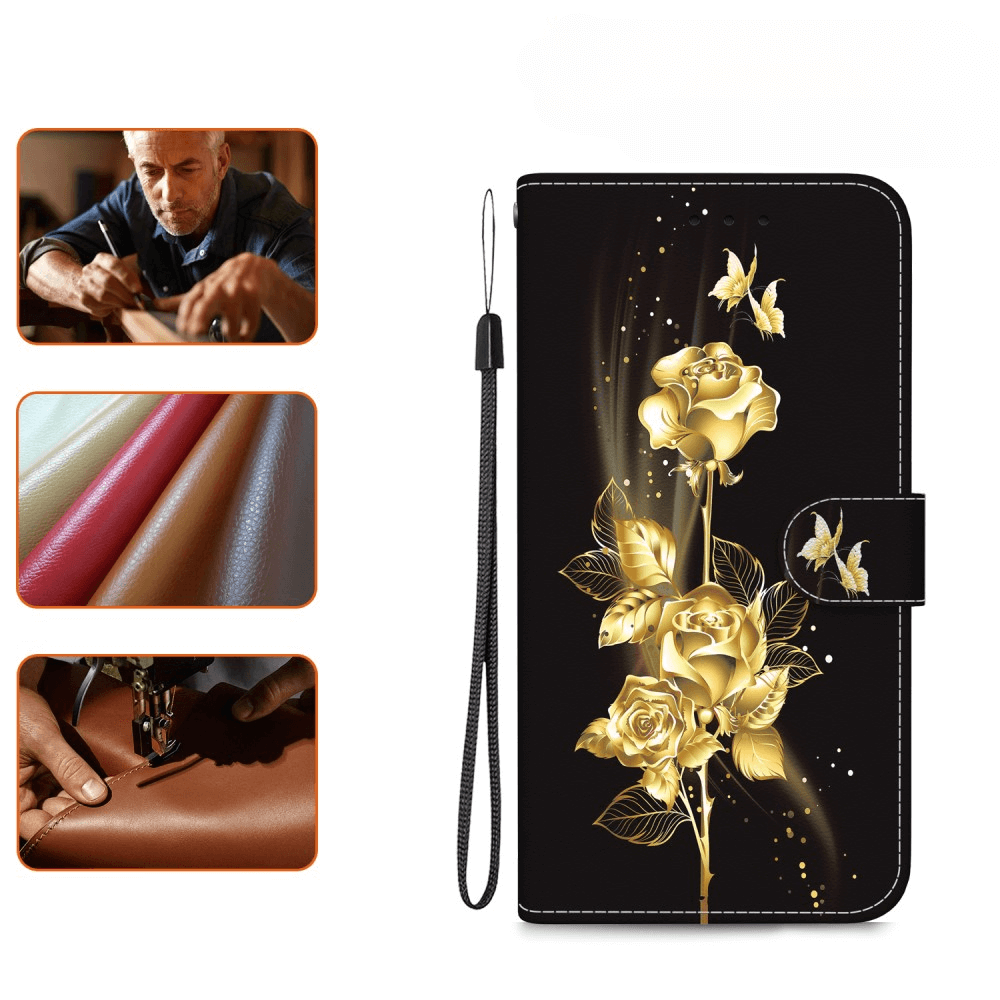 iPhone 16e - Tasche Hülle mit Blüten Motiv