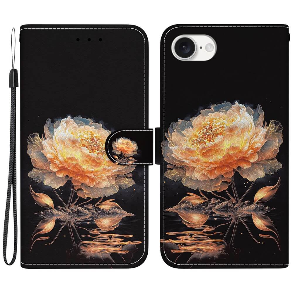 iPhone 16e - Tasche Hülle mit Blüten Motiv