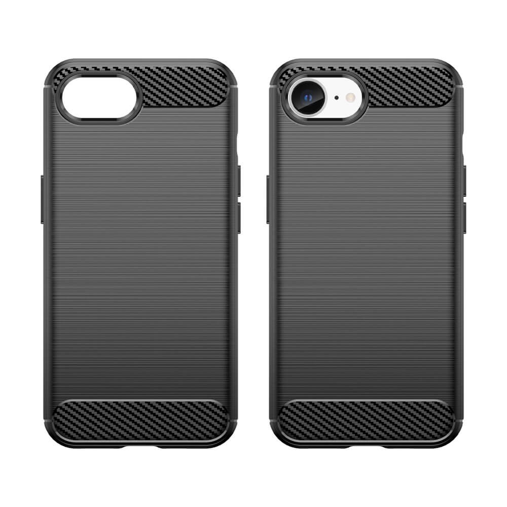 iPhone 16e - Cover in look metallo carbonio