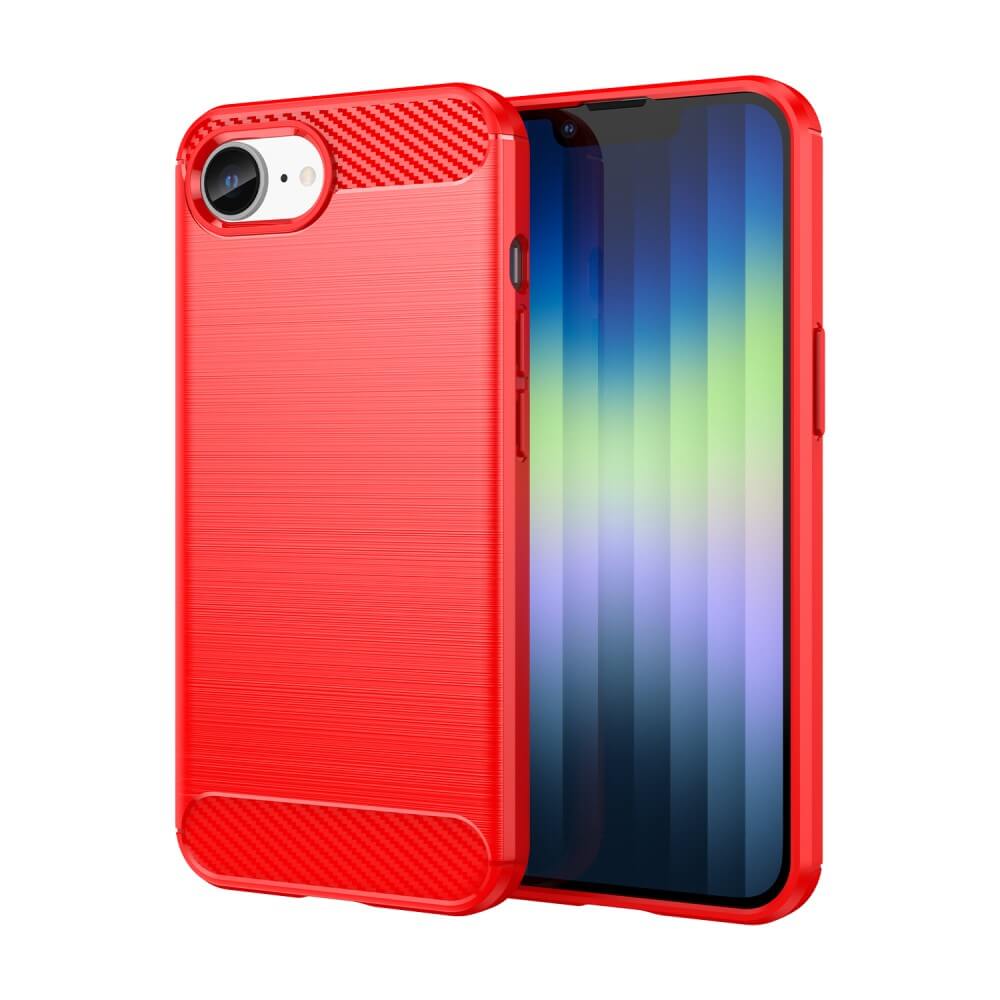 iPhone 16e - Cover in look metallo carbonio