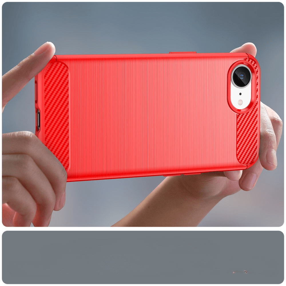 iPhone 16e - Cover in look metallo carbonio