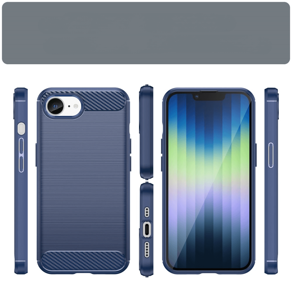 iPhone 16e - Cover in look metallo carbonio