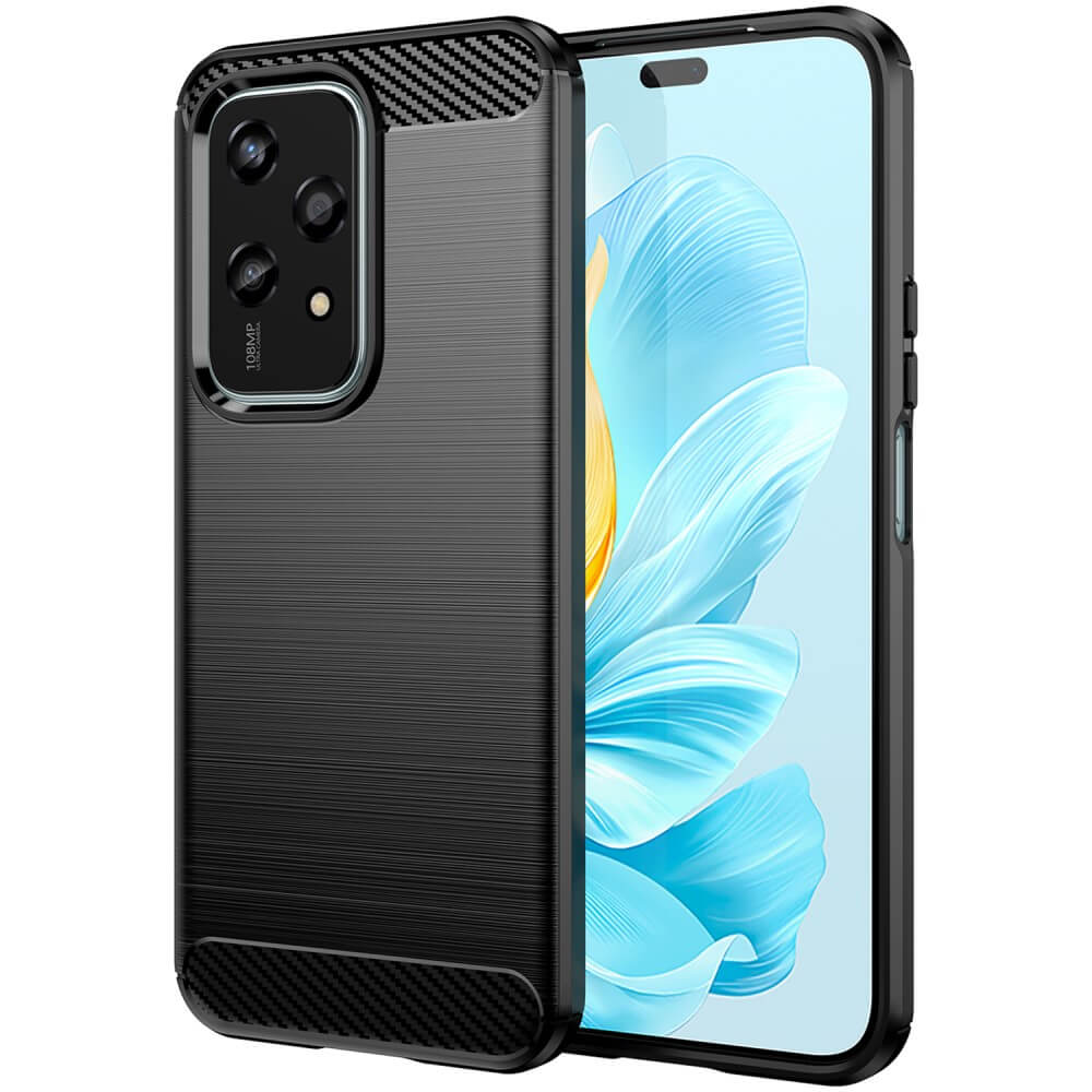 HONOR 200 Lite - Cover in look metallo carbonio