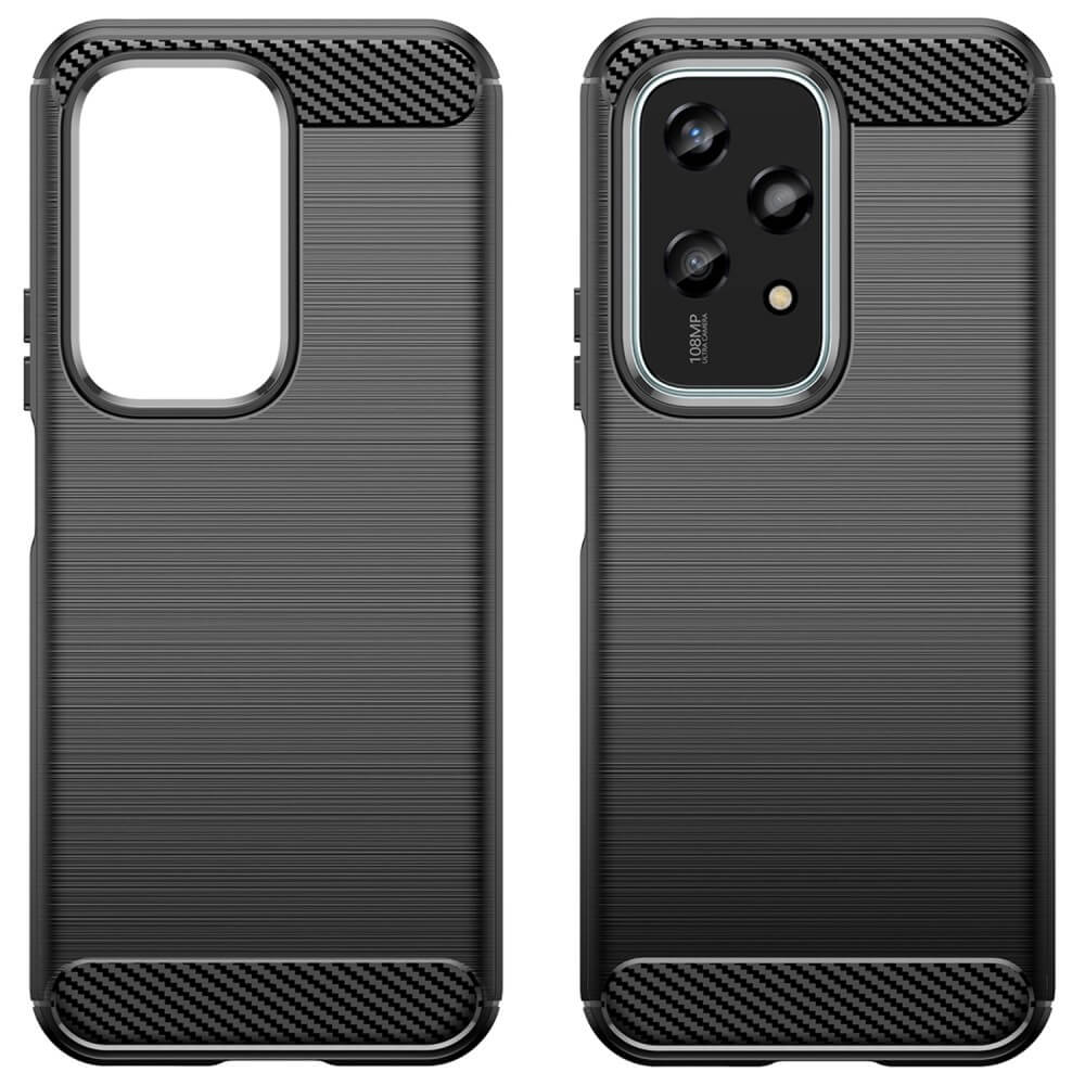 HONOR 200 Lite - Cover in look metallo carbonio