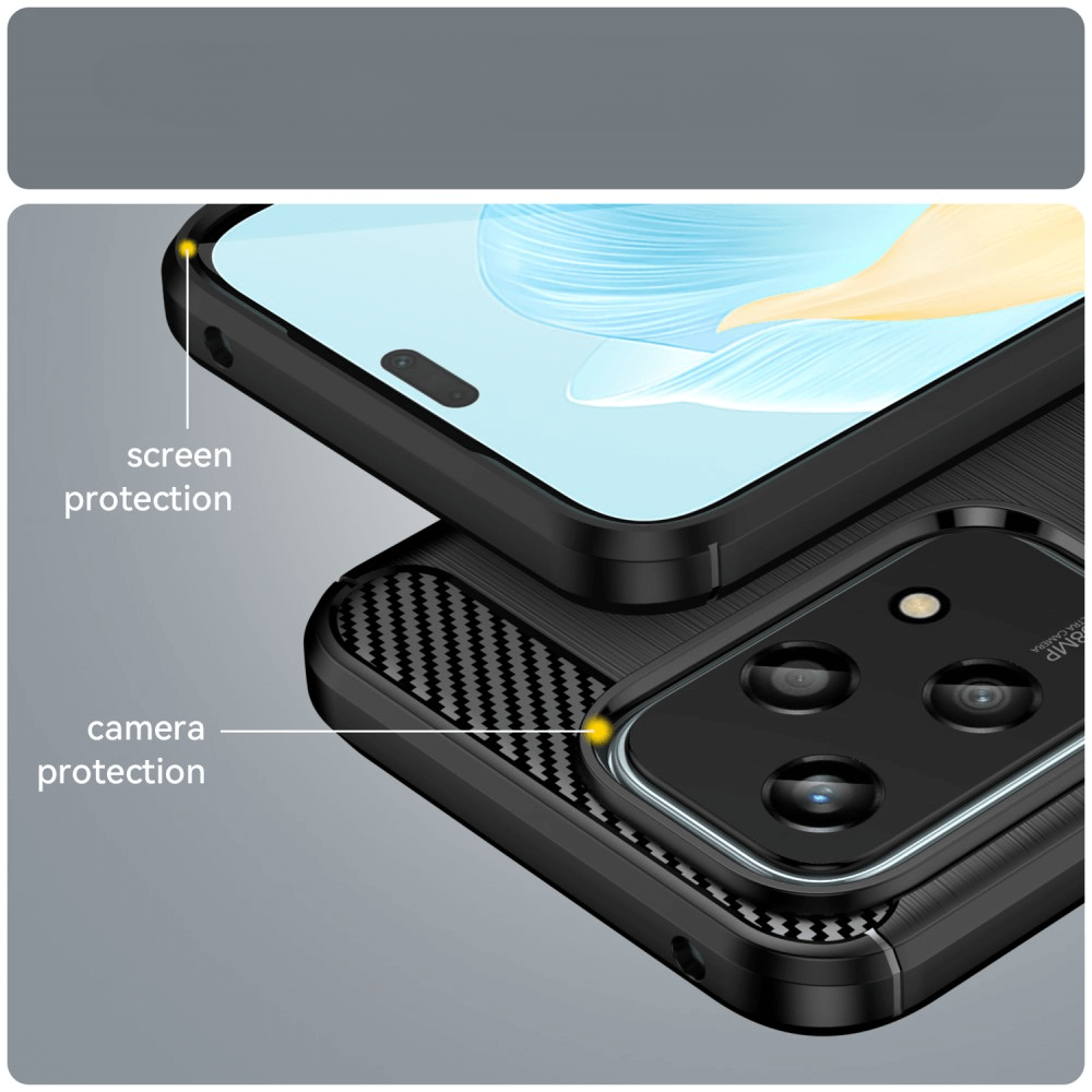HONOR 200 Lite - Cover in look metallo carbonio
