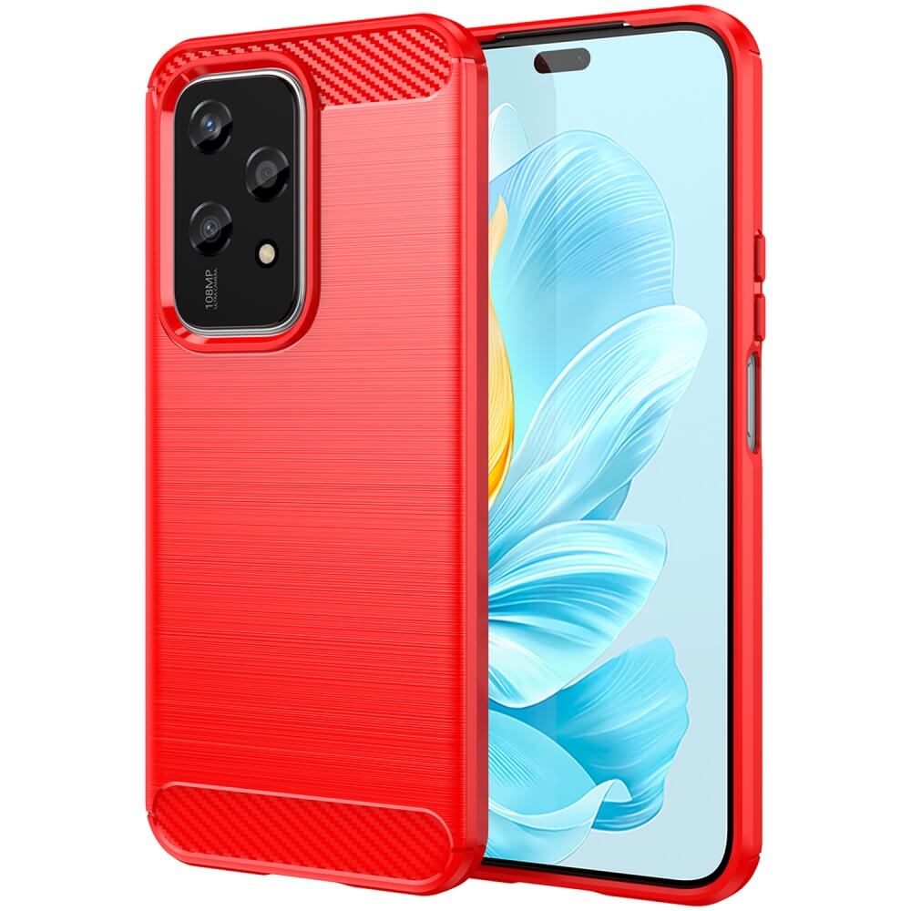 HONOR 200 Lite - Cover in look metallo carbonio
