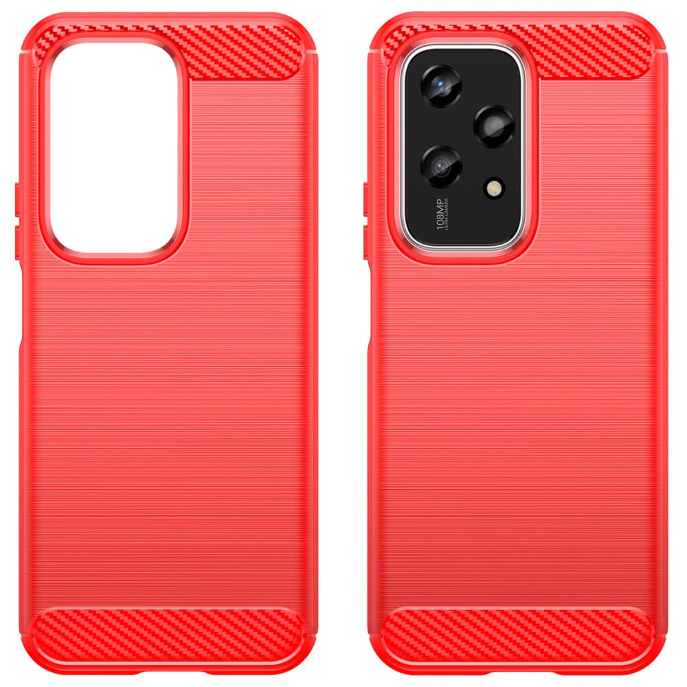 HONOR 200 Lite - Cover in look metallo carbonio