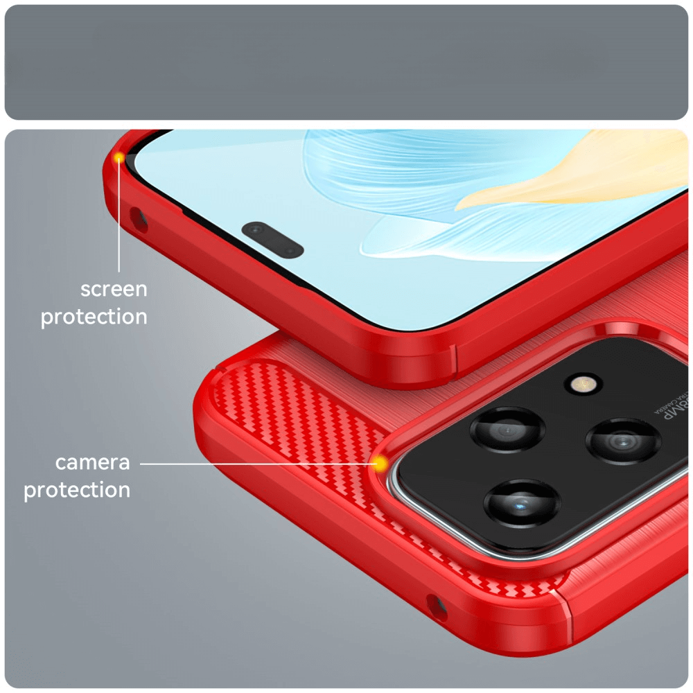 HONOR 200 Lite - Cover in look metallo carbonio