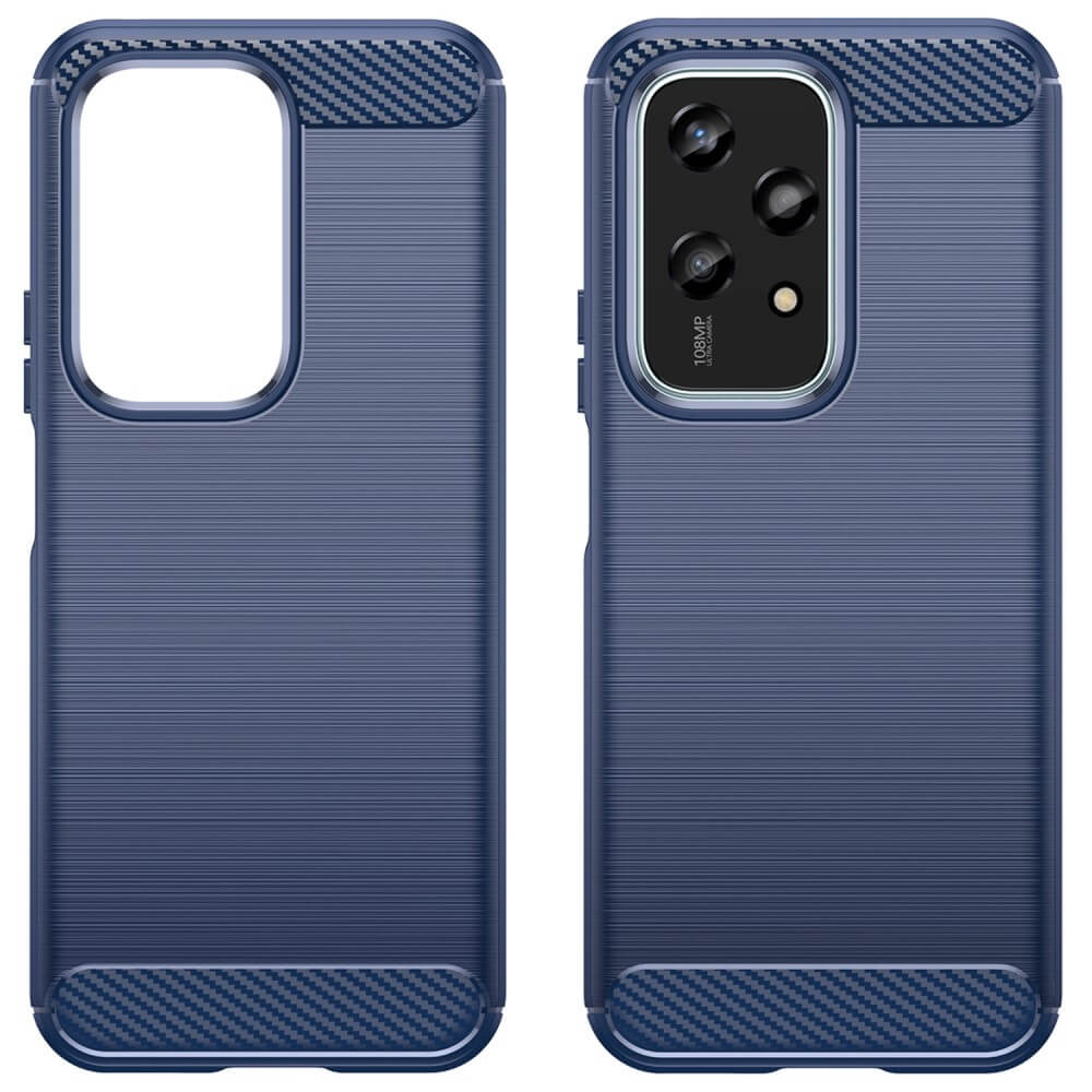 HONOR 200 Lite - Cover in look metallo carbonio