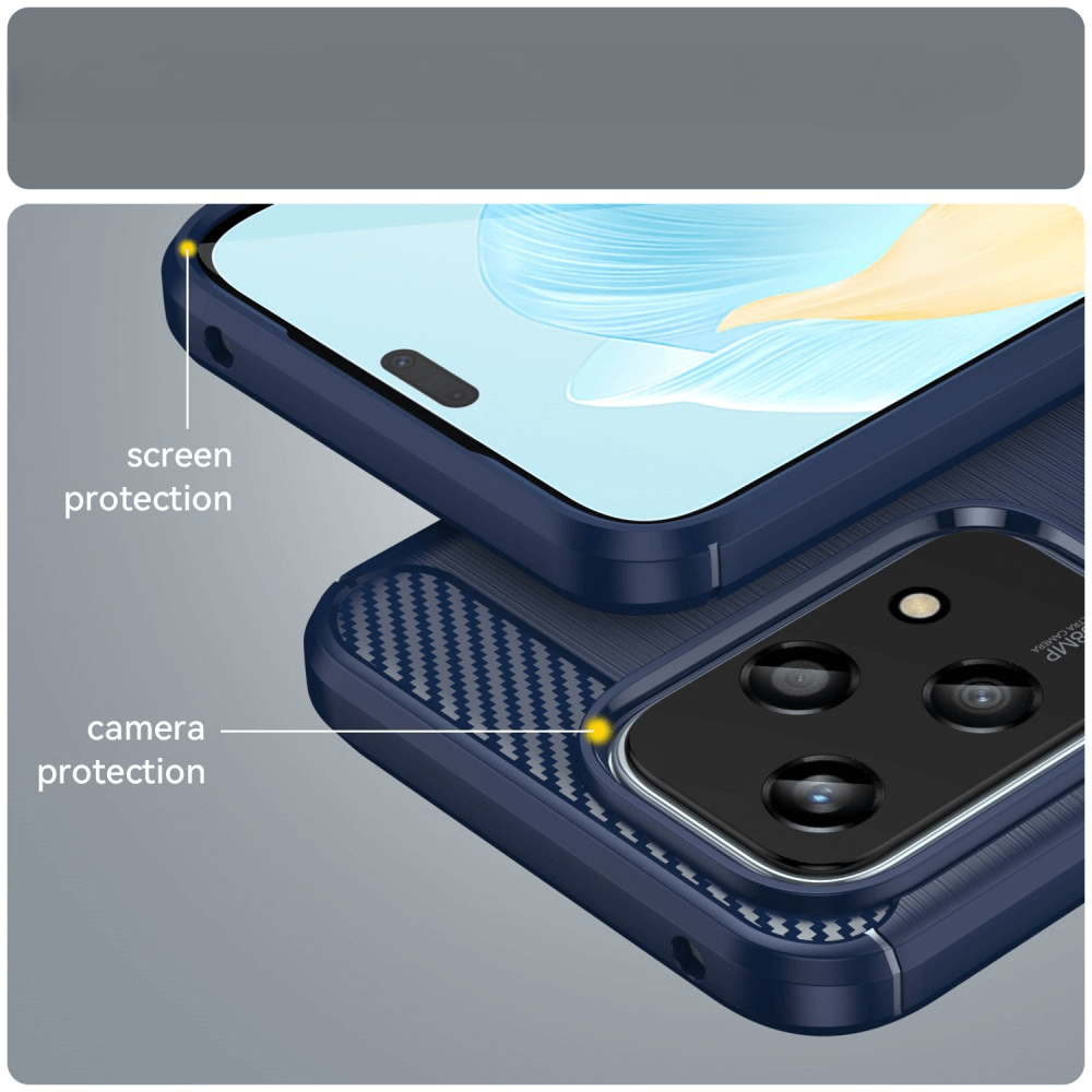 HONOR 200 Lite - Cover in look metallo carbonio