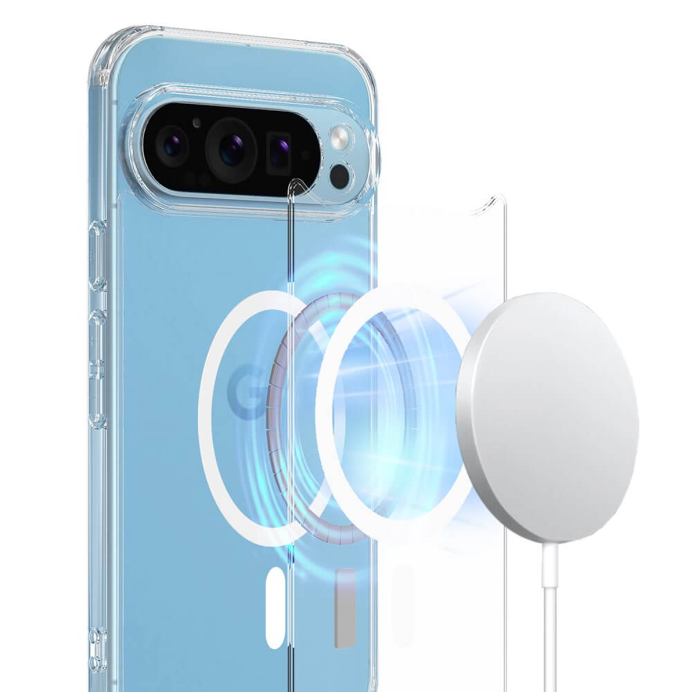 Google Pixel 9 Pro XL - Coque acrylique protective avec aimant