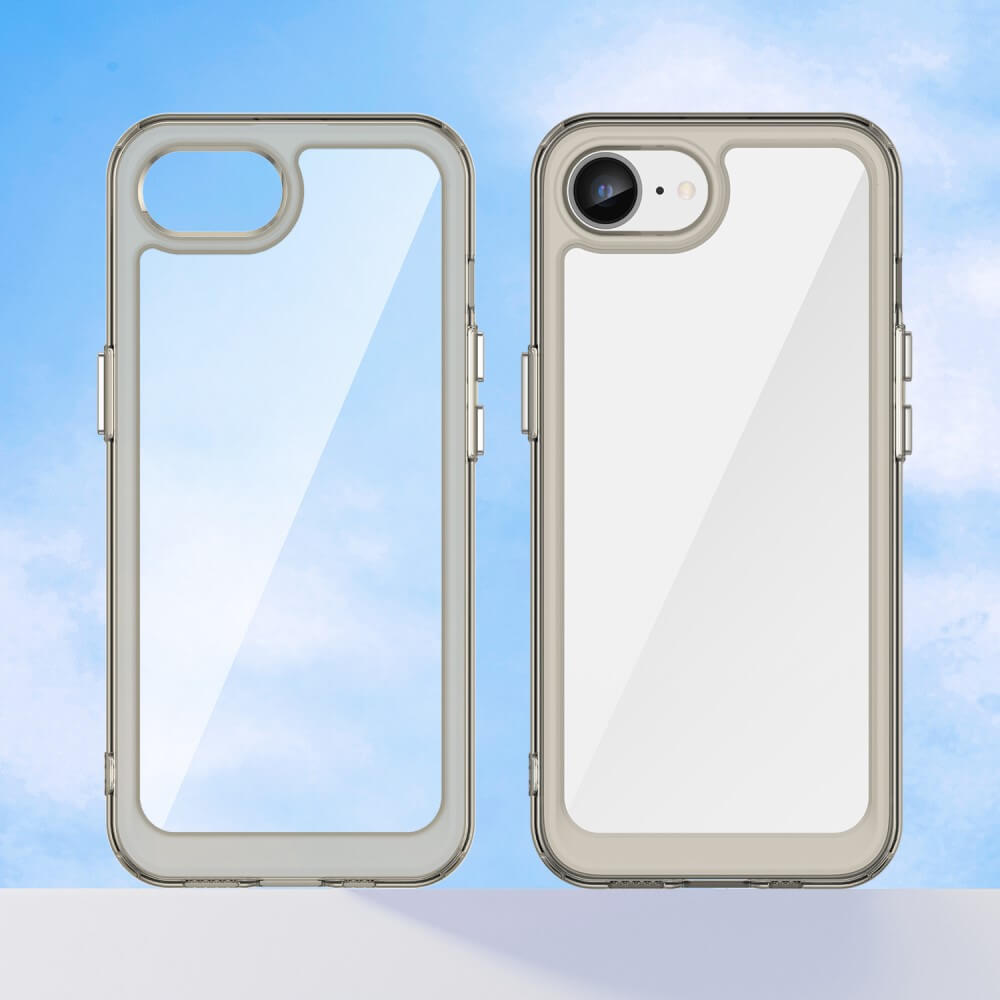 iPhone 16e - Custodia protettiva in acrilico con bordo rialzato