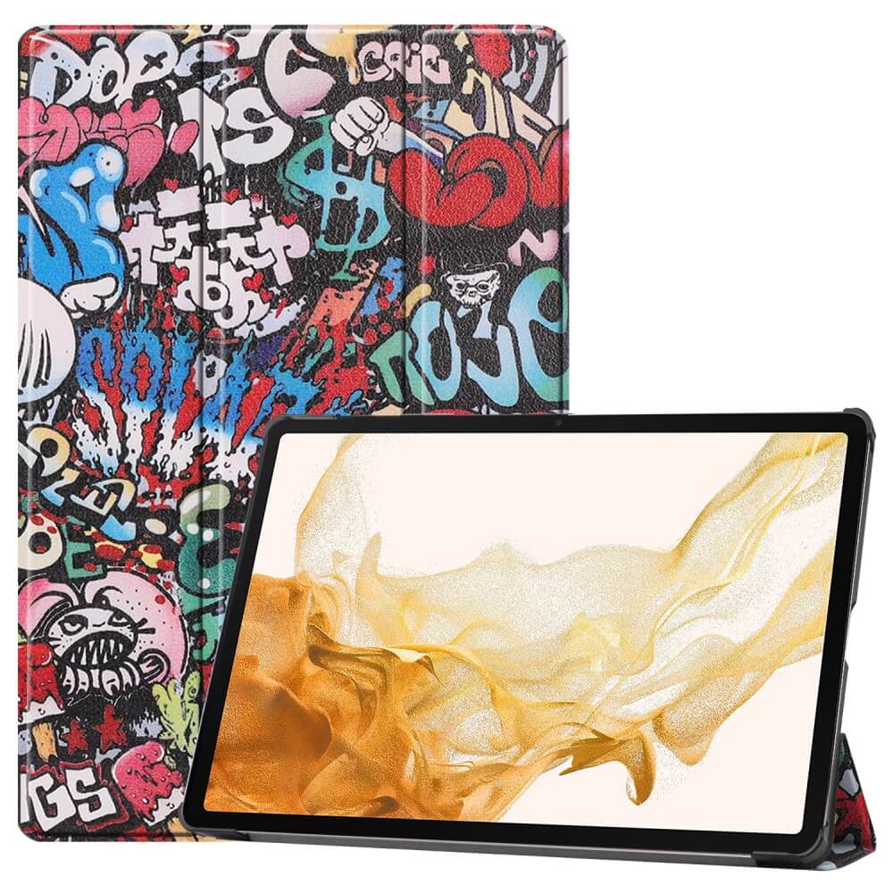 Galaxy Tab S10+ Plus - Étui Smart Tri-fold Motif