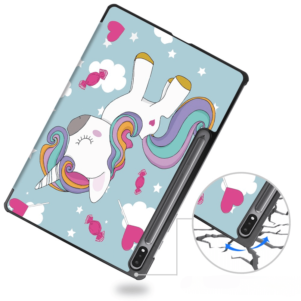 Galaxy Tab S10+ Plus - Étui Smart Tri-fold Motif
