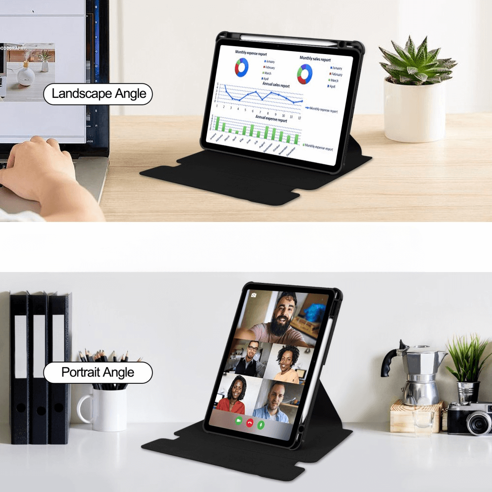 iPad Air 11 (M2 / M3) - 360-Grad Hülle mit Tastatur