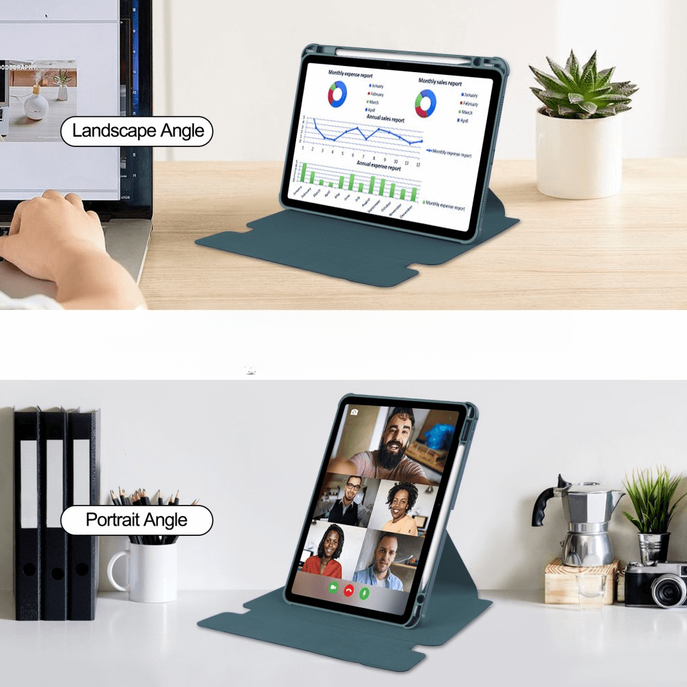 iPad Air 11 (M2 / M3) - 360-Grad Hülle mit Tastatur