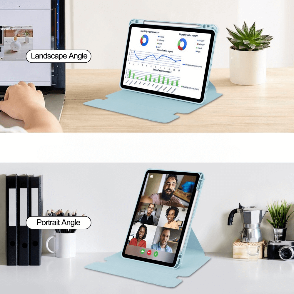 iPad Air 11 (M2 / M3) - 360-Grad Hülle mit Tastatur