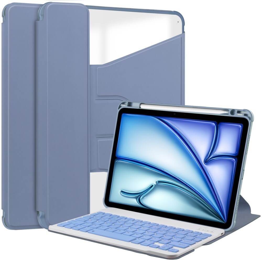 iPad Air 11 (M2 / M3) - 360-Grad Hülle mit Tastatur